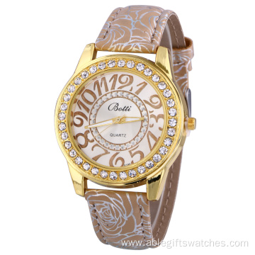 Rhinestone Quartz Watch for Modern Women